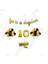 Rafya Ipli 10 Yaş Gold Folyo Balon Iyiki Doğdun Yazılı Banner Balon Set Doğum Günü 1