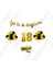 Rafya Ipli 18 Yaş Gold Folyo Balon Iyiki Doğdun Yazılı Banner Balon Set Doğum Günü 1