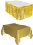 Gold Metalize Masa Etegi + Plastik Gold Masa Örtüsü 1