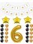 Iyiki Doğdun Yazılı 6 Yaş Gold Renk Doğum Günü Parti Seti 1
