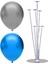 7 Çubuklu Balon Standı + 7 Adet Balon ( Gümüş, Koyu Mavi ) 1