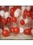 Pastel Kırmızı Beyaz Latex Balon 70 Adet 1
