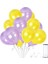 Lila-Sarı Metalik Balon 70 Adet+ 5 mt Balon Zinciri 1