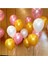 25 Adet 12 Inç Metalik Parti Balonu Metalik Gold - Beyaz - Pembe 1