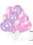 Pembe - Lila Metalik Balon 25 Adet 1