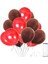 Kahverengi - Kırmızı Metalik Balon 25 Adet 1