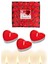 Kırmızı Kalpli Tealight 100'LÜ Mum Masa, Yer Süsleme Organizasyon 1