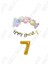 Happy Bırthday Yazılı Kaligrafi Banner Makaron Balon Seti 7 Yaş Gold Set Doğum Günü 1