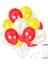 Sarı Kırmızı Beyaz Metalik Balon 25 Adet 1
