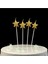 Gold Yıldız Şekilli Mum 4'lü 2