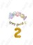 Happy Bırthday Yazılı Kaligrafi Banner Makaron Balon Seti 2 Yaş Gold Set Doğum Günü 1