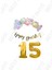 Happy Bırthday Yazılı Kaligrafi Banner Makaron Balon Seti 15 Yaş Gold Set Doğum Günü 1