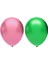 Metalik Balon Seti 50 Adet ( Pembe, Koyu Yeşil) 1