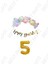 Happy Bırthday Yazılı Kaligrafi Banner Makaron Balon Seti 5 Yaş Gold Set Doğum Günü 1