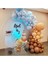Karamel Ten Mavi Pastel Renk Balon Zinciri 100 Adet+5 mt Balon Zinciri 1