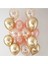 Krom Gold - Rose Gold Metalik - Konfetili Şeffaf Balon Set 1
