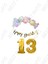 Happy Bırthday Yazılı Kaligrafi Banner Makaron Balon Seti 13 Yaş Gold Set Doğum Günü 1