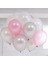 Pembe-Gümüş-Beyaz Balon Seti 50 Adet 1