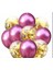 Gold Konfetili Krom Pembe Balon Seti 1