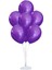Balon Standı ve 7 Adet Metalik Mor Balon Seti 1