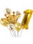Altın Kral Kraliçe Taçlı Folyo Balon Seti 1 Yaş 1