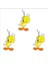 Ethızında Jet Hızında 3'lü Set Sevimli Tweety Tasarımlı Dekoratif Oto Kokusu 1