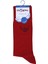 Kırmızı Renkli Düz Merserize Çorap 5