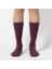Bordo Düz Renk Merserize Çorap 1