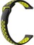 Galaxy Watch 42 mm Uyumlu Delikli Spor Silikon Kordon Siyah Sarı 1