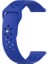 Galaxy Watch Active Uyumlu Delikli Silikon Kordon Koyu Mavi 1