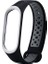 Xiaomi Mi Band 4 Delikli Silikon Siyah Gri Kordon 2