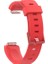 Fitbit Inspıre Hr Uyumlu Silikon Kordon Kırmızı Large (L) 1