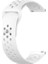 Galaxy Watch 42 mm Uyumlu Delikli Silikon Kordon Beyaz 1