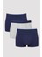 Çok Renkli Navy Mix Design 3lü Mid Boxer 1