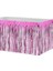 Pembe Metalize Folyo Masa Eteği 1