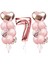7 Yaş Rose Gold Doğum Günü Balon Seti 1