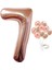 7 Yaş Rose Gold Rakam Balon Konfetili Balon Seti 1
