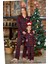 Ekose Desenli Kadın Pijama Takımı 23060 1