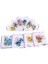 10PC/SET Womens Beyaz Mendil Hankies Cep Hanky ​​renkli Çiçek Hediyesi (Yurt Dışından) 1