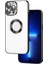 Apple iPhone 12 Pro Max Kılıf Logo Gösteren Kamera Korumalı Silikon Siyah 1