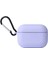 Apple Airpods Pro Kılıf Mat Kancalı Silikon A11 Lila 1