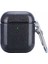 Apple Airpods Kılıf Sert Simli Silikon A17 Siyah 1