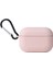Apple Airpods Pro Kılıf Mat Kancalı Silikon A11 Pembe 1
