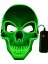 Cadılar Bayramı Maskesi LED Işık Up Korkunç Kafatası Maskesi Erkekler Kadınlar Için Kostüm Karnaval Cosplay (25X17X7CM) (Yeşil) (Yurt Dışından) 1