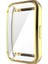 Huawei Band 7 ile Uyumlu Tpu Çerçeveli Tam Kapatan Ekran Koruyucu Çerçeve Kılıf Gold 2