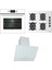 Ankastre Set; Hak 627 Wh Ankastre Fırın, Gbc 64002 Kbc Wh Ankastre Ocak, Tvt 60.1 White Davlumbaz 1