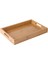 Ahşap Hizmet Tepsisi Çay Çatal Tepsileri Depolama Palet Meyve Tabağı Dekorasyon Gıda Bambu Dikdörtgen Depolama Tepsileri 20 * 30 * 4 cm (Yurt Dışından) 1