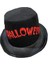 Cadılar Bayramı Halloween Yazılı Siyah Renk Melon Şapka Keçe 1