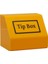 Pleksi Tip Box Bahşiş Kutusu Sarı 15 x 10 x H12 cm 1