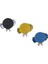 3pcs Mini Golf Modeli Paslanmaz Çelik Golf Şapka Klips ve Siyah Mavi Sarı (Yurt Dışından) 1